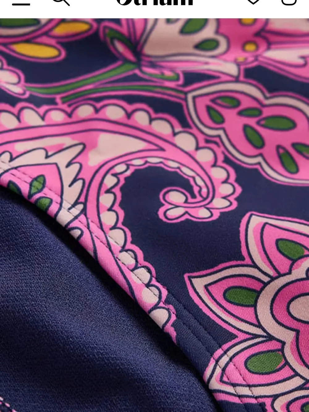 Boden Bikini Levanzo Halter Bikini Navy Paisley Terrace Size 6